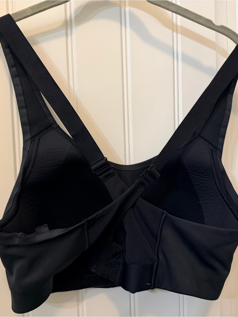 adidas Black Cross-Back Support Sports Bra